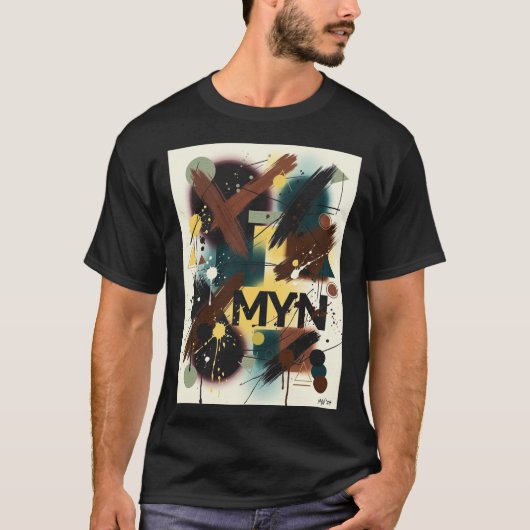 T-shirt Expressionnisme abstrait MYN (Devant)