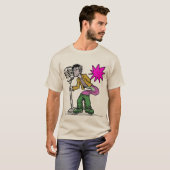 T-shirt Expressionnisme de chant rétro Art Design (Devant entier)