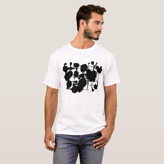 T-shirt Expressionniste Abstrait (Devant entier)