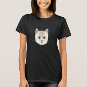 T-shirt Expressions De Chat Pour Animaux De Compagnie Chat
