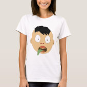 T-shirt Expressions de visage Zombie (Devant)