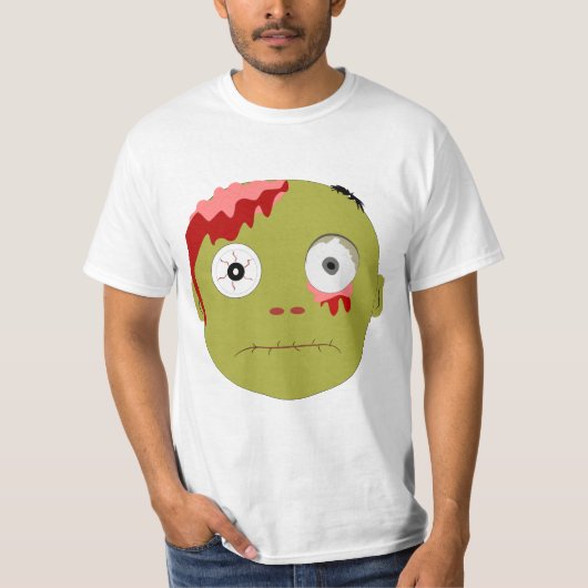 T-shirt Expressions de visage Zombie (Devant)