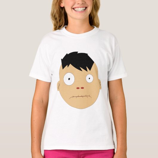 T-shirt Expressions de visage Zombie (Devant)