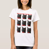 T-shirt Expressions faciales Cat Expliqué Graphique Découp (Devant)