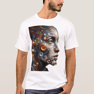 T-shirt Expressions vives : L'art Abstrait du visage humai