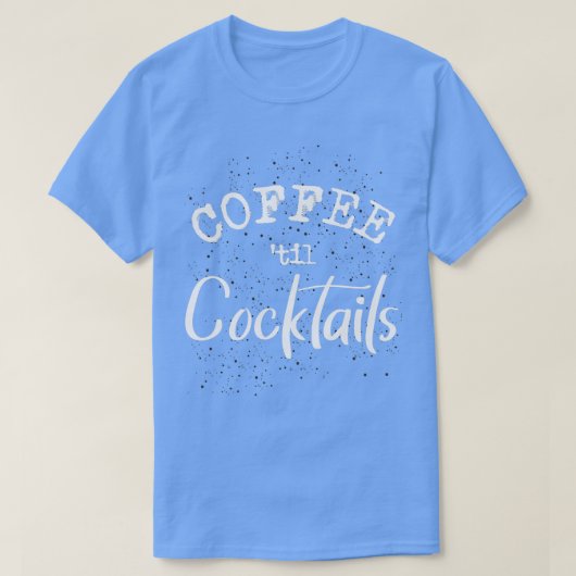 T-shirt expresso amateur de cocktails de café (Design devant)