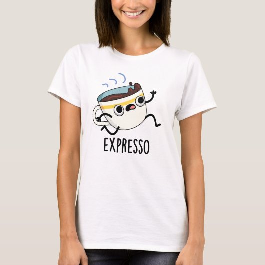 T-shirt Expresso Drôle Coureur De Coffee Pun (Devant)