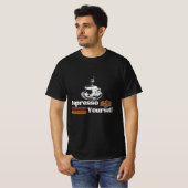 T-shirt Exprimez-vous Design Café Rétro (Devant entier)