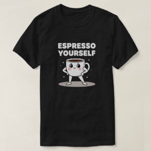 T-shirt Exprimez-vous Espresso Café Mignon Amoureux Pun