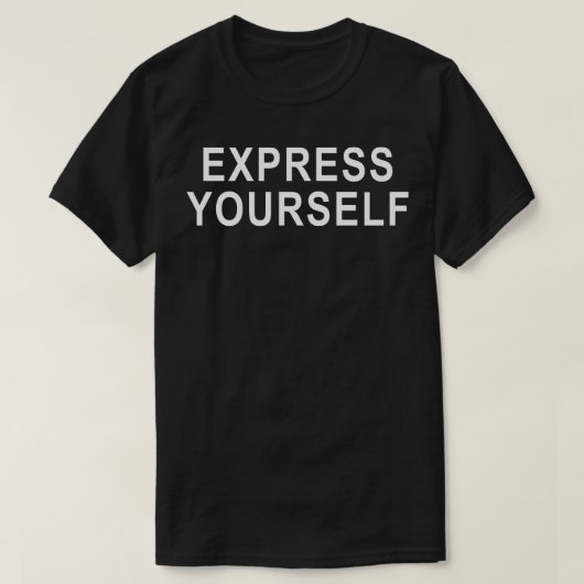 T-shirt Exprimez-vous Typographie de déclaration moderne D (Design devant)