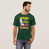 T-shirt Expulsez tous les Illegals à Los Angeles (Devant entier)