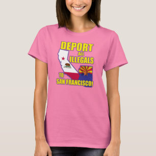 T-shirt Expulsez tous les Illegals à San Francisco