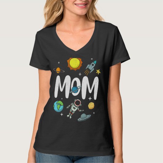 T-shirt Extérieur Ce Monde L'Espace Maman Fête des Mères D (Devant)