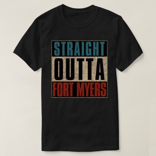 T-shirt Extérieur droit Fort Myers Floride FL (Design devant)