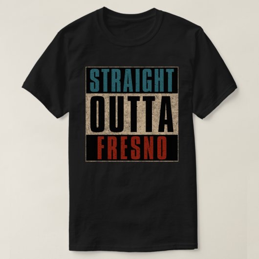 T-shirt Extérieur droit Fresno Californie CA (Design devant)
