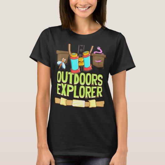 T-shirt Extérieur Explorer Zookeeper Vest Bugs Binoculums (Devant)