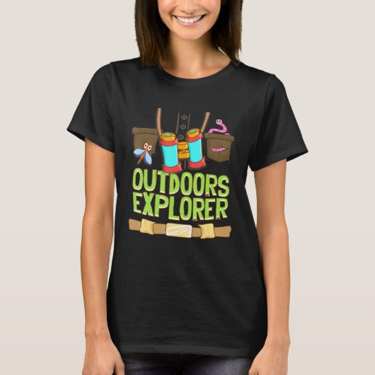 T-shirt Extérieur Explorer Zookeeper Vest Bugs Binoculums (Devant)