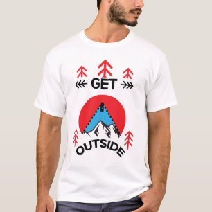 T-shirt Extérieur Outdoorsmen Amateurs de nature Art