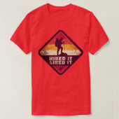 T-shirt Extérieur Randonnée Il A Aimé Il Hiker Randonnée (Design devant)