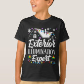 T-shirt Exterior Illumination Expert Funny Christmas Decor (Devant)