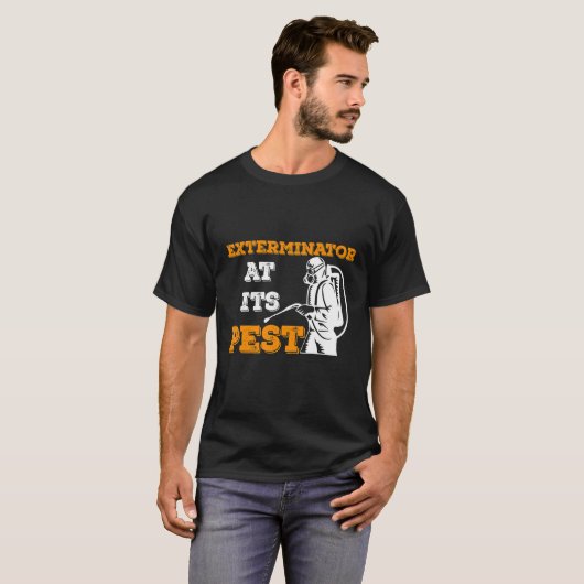 T-shirt Exterminateur de technicien de lutte antiparasitai (Devant entier)