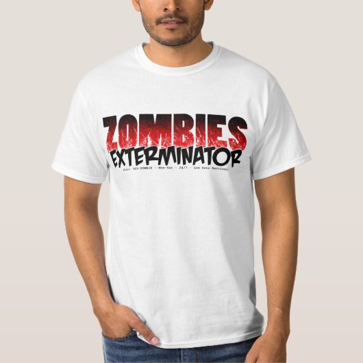 T-shirt Exterminateur de zombis (Devant)
