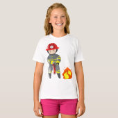 T-shirt Extincteur de pompier (Devant entier)