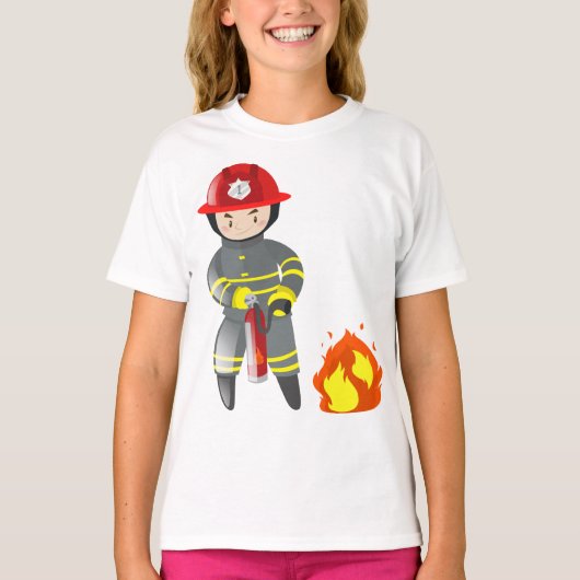 T-shirt Extincteur de pompier (Devant)