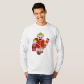T-shirt Extincteur de pompier de porc (Devant entier)