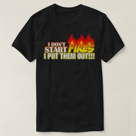 T-shirt Extincteur incendie (Design devant)