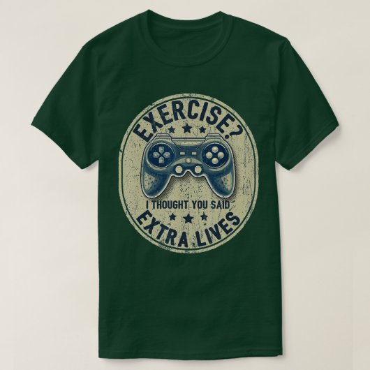 T-shirt Extra Lives Funny Video Game Controller Retro Boy (Design devant)