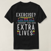 T-shirt Extra Lives Funny Video Game Controller Retro Boy (Design devant)