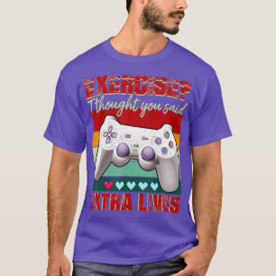 T-shirt Extra Lives Funny Video Game Controller Retro Boy