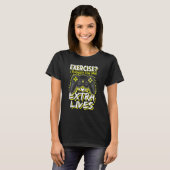 T-shirt Extra Lives Video Game Controller Retro Gamer Boys (Devant entier)