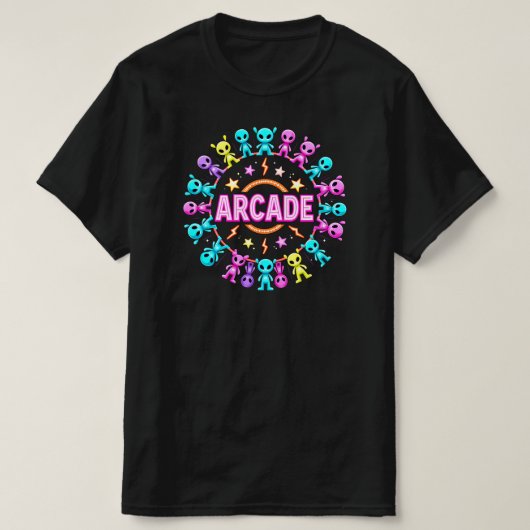 T-SHIRT EXTRA-TERRESTRES D'ARCADE (Design devant)