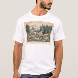 T-shirt Extraction de l'or en Californie (0636A)