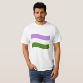 T-SHIRT EXTRACTION DU DRAPEAU GENDERQUEER (Devant entier)