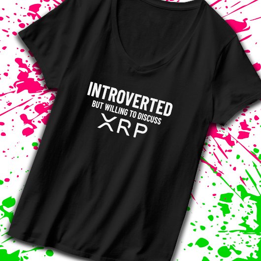 T-shirt Extrait amusant du devis de mème XRP Cryptomonnaie