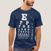 T-shirt Extrait amusant d'un tableau oculaire flou (Devant)