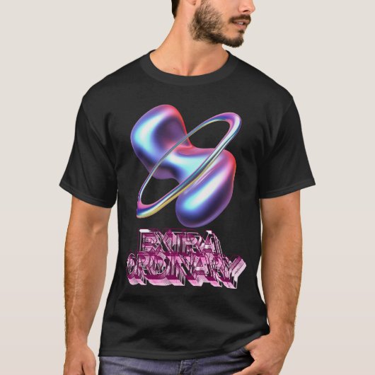 T-shirt Extraordinaire Bold 3D Graphic hommes (Devant)