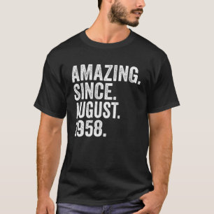 T-shirt Extraordinaire depuis août 1958 65 ans 65e anniver