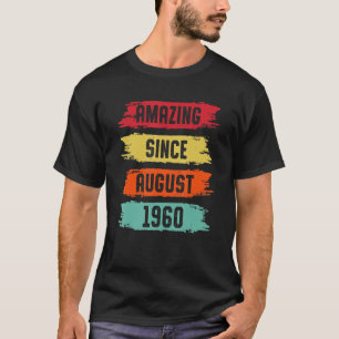 T-shirt Extraordinaire depuis août 1960 63 ans 63e anniver