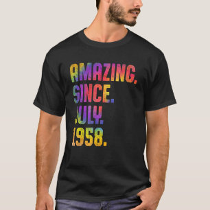 T-shirt Extraordinaire depuis juillet 1958 65 ans 65e anni