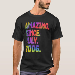 T-shirt Extraordinaire Depuis Juillet 2006 17 Ans 17ème An