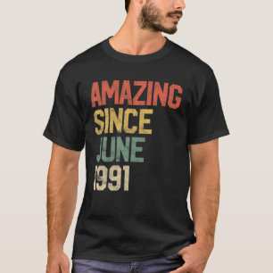 T-shirt Extraordinaire Depuis Juin 1991 Hommes Femme 30E A
