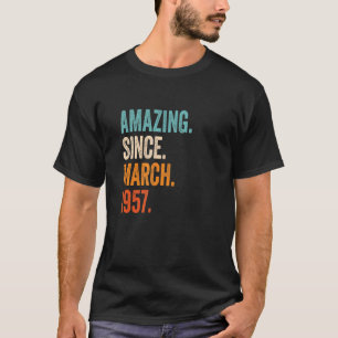 T-shirt Extraordinaire depuis mars 1957 66e anniversaire