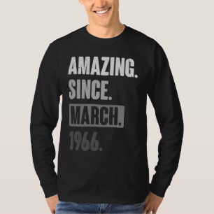 T-shirt Extraordinaire depuis mars 1966 Anniversaire 57ème