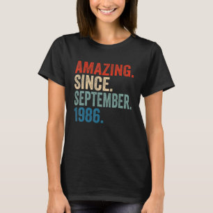 T-shirt Extraordinaire depuis septembre 1986 36e anniversa