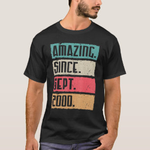 T-shirt Extraordinaire Depuis Septembre 2000 Joyeux Annive