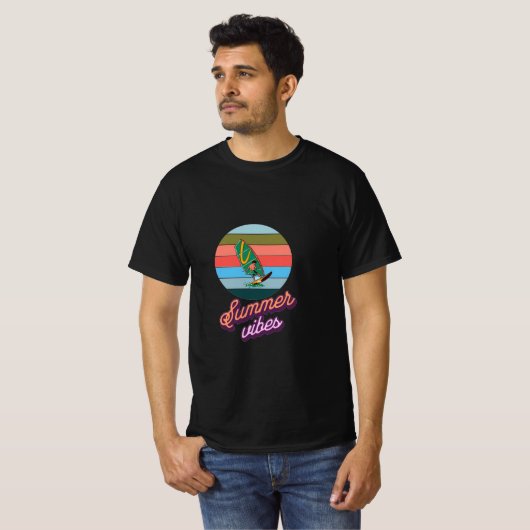 T-shirt Extraordinaire design Vibes d'été (Devant entier)